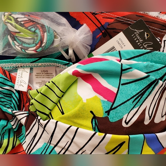 NWT Anne Cole Tankini top size L - Picture 3 of 3